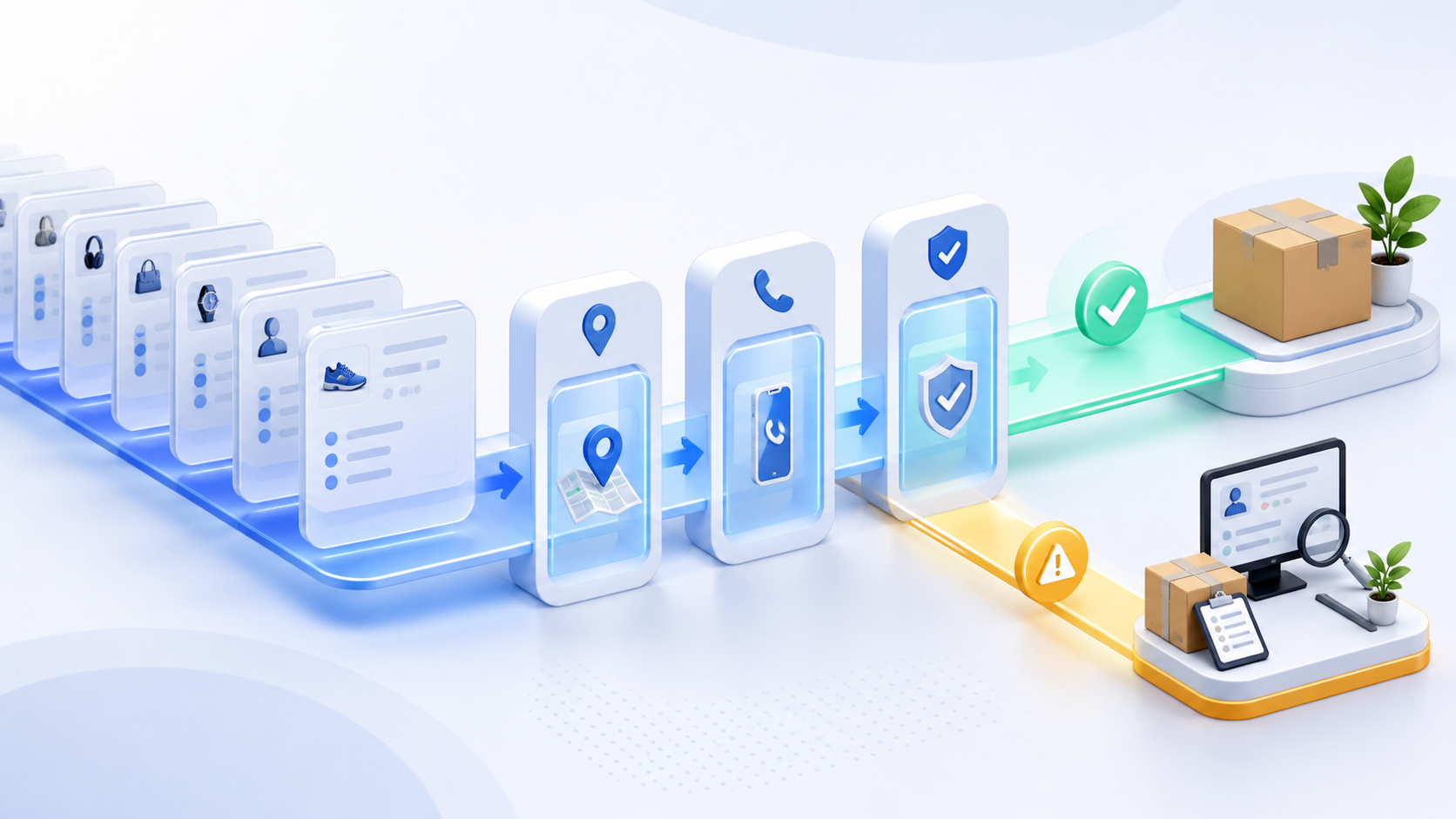 Comenzi ecommerce evaluate prin verificarea adresei, telefonului și confirmării