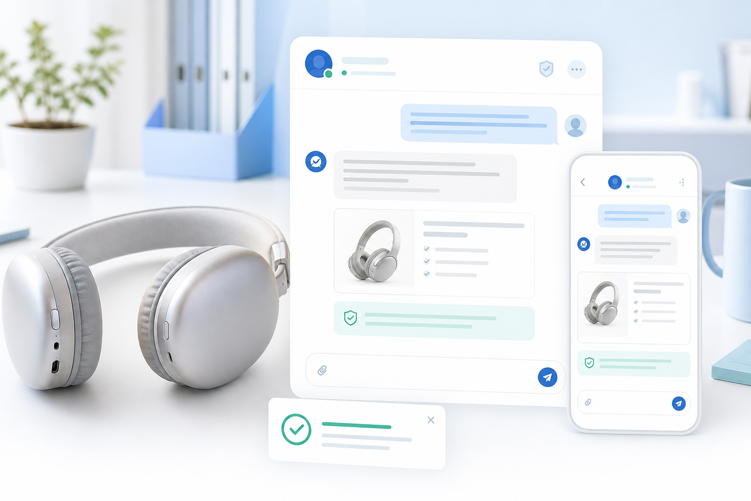 Chat live EcomFlux conectat la contextul magazinului