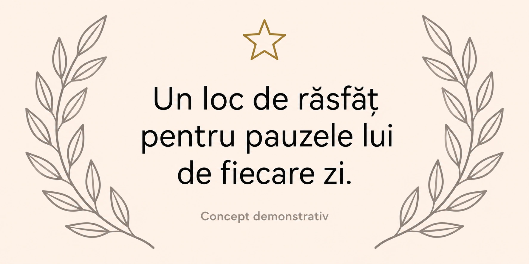 Un loc de răsfăț pentru pauzele lui de fiecare zi — concept demonstrativ